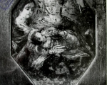 Nepoznati bokokotorski majstor: Madona s Hristom i sv. Barbarom XIX v, ulje na bakrenoj ploči, 9 X 12 cm